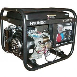 Бензиновый генератор HYUNDAI HY 7000LE с электростартом 44-HY7000LE фото