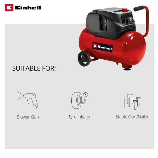 Компрессор воздушный Einhell TC-AC 200/24/8 OF 09-4020590 фото