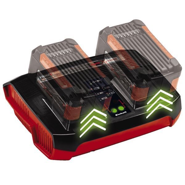 Аккумуляторы + зарядное устройство Einhell 18V 2x4,0Ah Twincharger Kit 09-4512112 фото