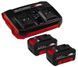Аккумуляторы + зарядное устройство Einhell 18V 2x4,0Ah Twincharger Kit 09-4512112 фото 1