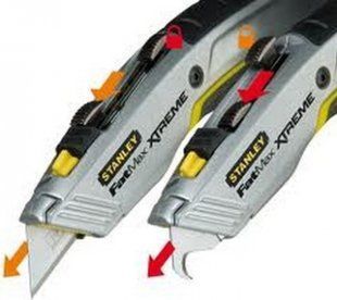 Нож STANLEY FatMax&reg; Xtreme&trade; з двома висувними лезвиями для окремих робіт. 35-0-10-789 фото