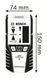 Приймач для лазерних нівелирів BOSCH LR2 (0601069100) 82-0601069100 фото 2