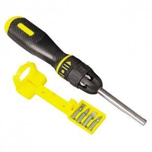 Отвертка STANLEY Multibit реверсивная с 10-ю сменными битами 35-0-68-010 фото