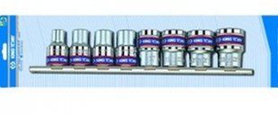 Набір головок 1/2" 8єд на планку 10-22мм 12-ти гран. (блістер) KING TONY (4010MR02) 86-4010MR02 фото