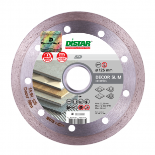 диск алмазный 1A1R (125x1,2x8x22,23) Distar Decor Slim (11115427010) 81-11115427010 фото