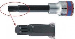 Бита в головке RIBE 1/2" М12х100 мм KING TONY (404912) 86-404912 фото