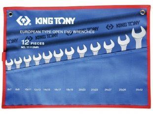 Набір ключів рожкових 6-32мм (12шт.) KING TONY (1112MRN) 86-1112MRN фото