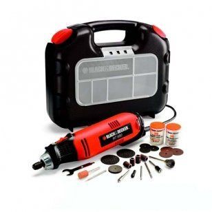 Пряма шлифовальная машина (шлифмашина) BLACK&DECKER RT650KA 35-RT650KA фото