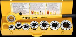Резьбонарезной клупп REMS Ева Сет R 1/2"-2" (набор в стальном чемодане) 12-520017 фото