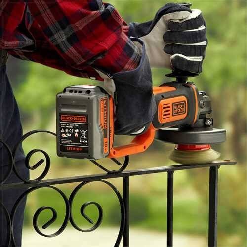 Аккумуляторная угловая шлифмашина BLACK+DECKER BCG720M1 35-BCG720M1 фото