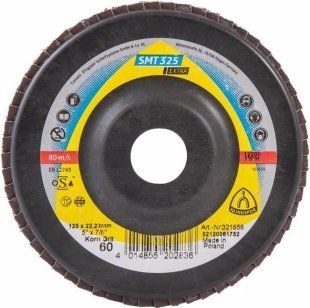 Круг лепестковый торцевой (125х22,23) P60 Klingspor SMT 325 Extra (321656) 03-321656 фото