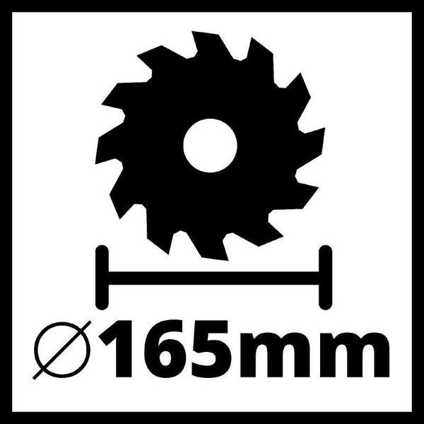 Пила циркулярна акумуляторна Einhell TE-CS 18/165 Li-Solo (4331204) 09-4331204 фото