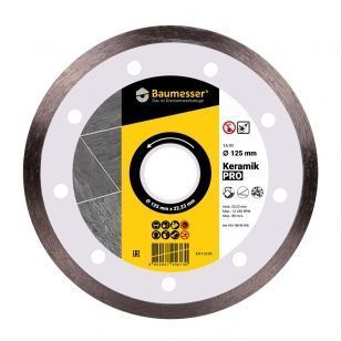 диск алмазный 1A1R (125x1,4x8x22,23) Baumesser Keramik (91315095010) 81-91315095010 фото