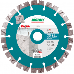 диск алмазний 1A1RSS/C3-H (180x2,6/1,8x12x22,23-14) DISTAR Technic Advanced (14315347014) 81-14315347014 фото