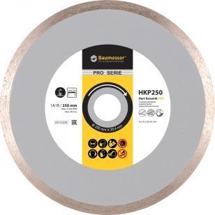 диск алмазный 1A1R (250x1,7x10x25,4) Baumesser Hart Keramik PRO (91320481019) 81-91320481019 фото